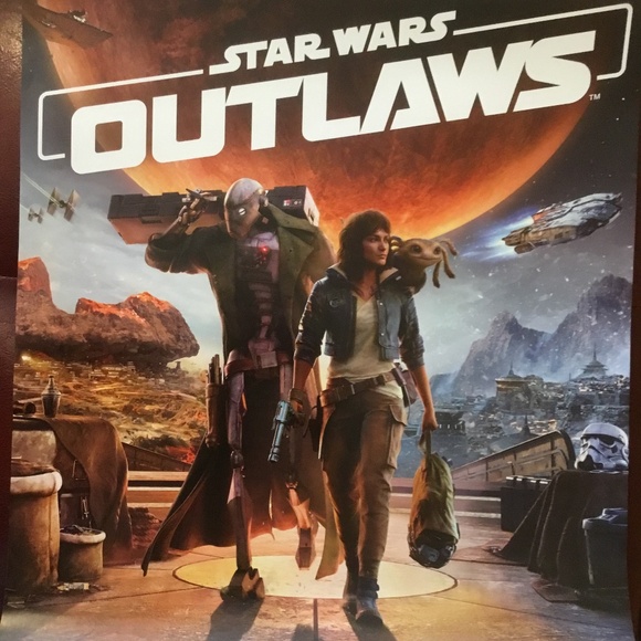 Lucasflim Starwars Other - Star Wars Outlaws (2024) Poster 19 in (H) x 13 in (L)